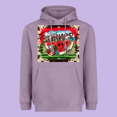 Summer Vibes Heavyweight Hoodie Designed By Cowhidedigitalart