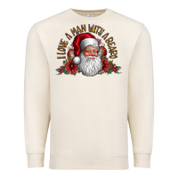 Sandshell i love a man with beard Premium Sweatshirt - CowhideDigitalArt
