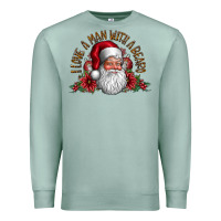 Seafoam i love a man with beard Premium Sweatshirt - CowhideDigitalArt