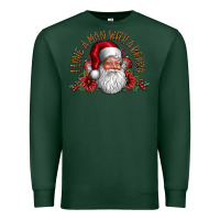Sports Green i love a man with beard Premium Sweatshirt - CowhideDigitalArt