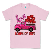 Bubblegum Pink valentine's day loads of love turck with balloons Classic Tee - RanaPortraitStore