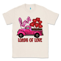 Natural valentine's day loads of love turck with balloons Classic Tee - RanaPortraitStore