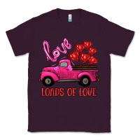 Plum valentine's day loads of love turck with balloons Classic Tee - RanaPortraitStore