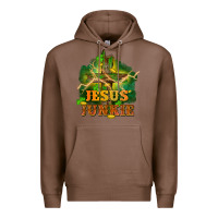 Chestnut Jesus junkie St. Patricks Day Premium Hoodie - FaDigitalArtStudio
