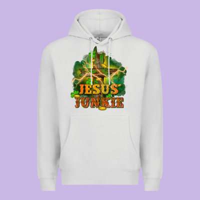 Jesus Junkie St. Patricks Day Premium Hoodie Designed By Fadigitalartstudio
