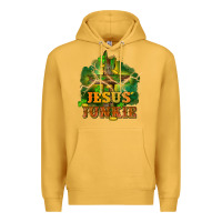 Mustard Jesus junkie St. Patricks Day Premium Hoodie - FaDigitalArtStudio