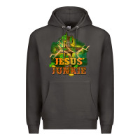 Smoke Jesus junkie St. Patricks Day Premium Hoodie - FaDigitalArtStudio