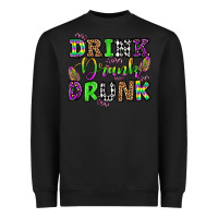 Black drink drank drunk mardi gras olivia Heavyweight Sweatshirt - OliviaCreatesArt