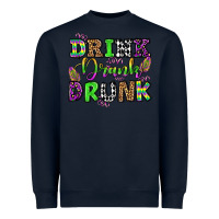 Navy drink drank drunk mardi gras olivia Heavyweight Sweatshirt - OliviaCreatesArt