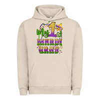 Pigment French Oak my first mardi gras glitter fleur de lis Urban Hoodie - Artiststas