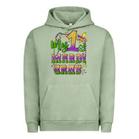 Pigment Oil Green my first mardi gras glitter fleur de lis Urban Hoodie - Artiststas