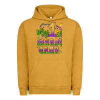 Pigment Peanut Butter my first mardi gras glitter fleur de lis Urban Hoodie - Artiststas