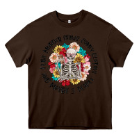 Chocolate Brown i like murder shows comfy clothes and like 3 peopl Heavy Core Tee - MaliasSmallBusiness