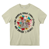 Mossy i like murder shows comfy clothes and like 3 peopl Heavy Core Tee - MaliasSmallBusiness