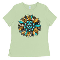 Matcha gemstone sunflower Ladies Tee - RanaPortraitStore