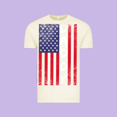 Daddy American Flag Vintage Tee Designed By Bettercallsaul