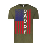 Vintage Olive Daddy American Flag Vintage Tee - Bettercallsaul