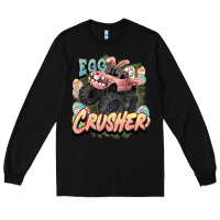 Black Egg crusher Easter truck Easter Day Long Sleeve Tee - HowdyJamesFarm