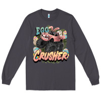 Smoke Egg crusher Easter truck Easter Day Long Sleeve Tee - HowdyJamesFarm