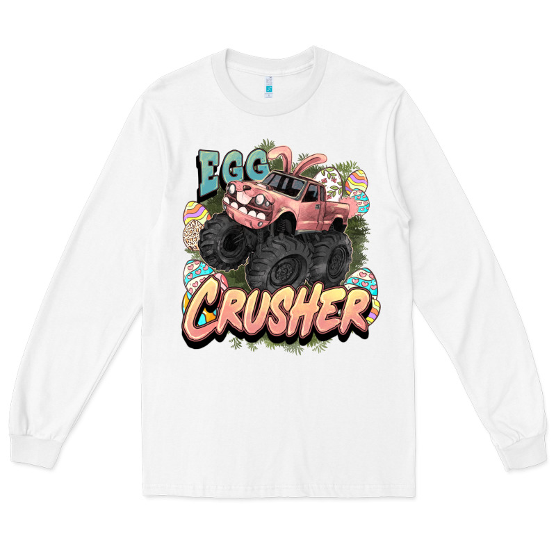Egg Crusher Easter Truck Easter Day Long Sleeve Tee by HowdyJamesFarm | Teevron