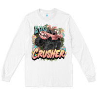 White Egg crusher Easter truck Easter Day Long Sleeve Tee - HowdyJamesFarm