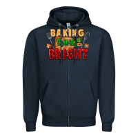 Navy baking spirits bright Zipper Hoodie - FaDigitalArtStudio