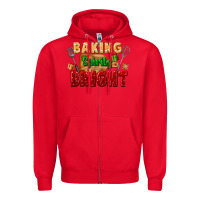 Red baking spirits bright Zipper Hoodie - FaDigitalArtStudio