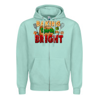 Seafoam baking spirits bright Zipper Hoodie - FaDigitalArtStudio