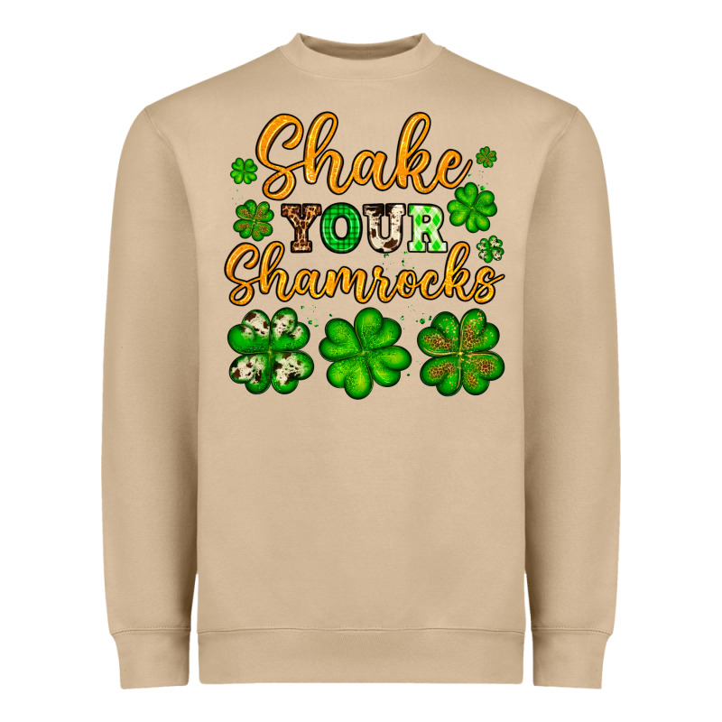 St. Patrick's Shake Your Shamrocks Heavyweight Sweatshirt by OliviaCreatesArt | Teevron
