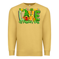 Antique Gold love st patricks day Premium Sweatshirt - CowhideDigitalArt