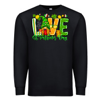Black love st patricks day Premium Sweatshirt - CowhideDigitalArt