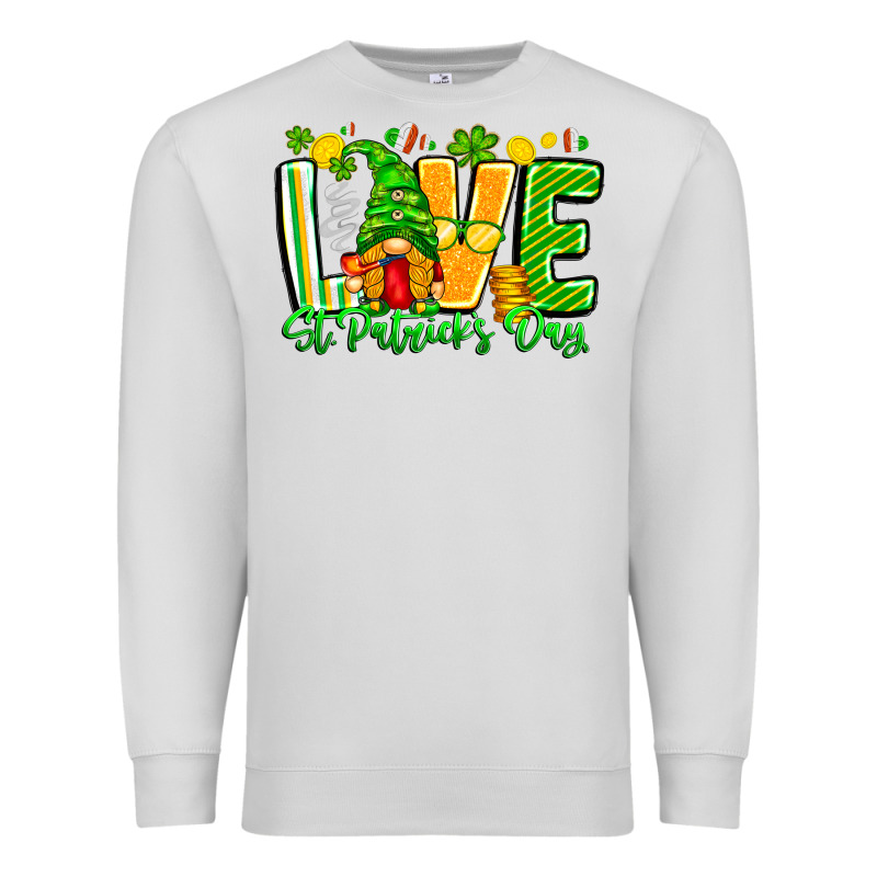Love St Patricks Day Premium Sweatshirt by CowhideDigitalArt | Teevron