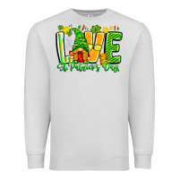Dove Grey love st patricks day Premium Sweatshirt - CowhideDigitalArt