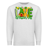 Oatmeal Heather love st patricks day Premium Sweatshirt - CowhideDigitalArt
