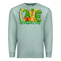 Seafoam love st patricks day Premium Sweatshirt - CowhideDigitalArt