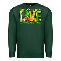 Sports Green love st patricks day Premium Sweatshirt - CowhideDigitalArt