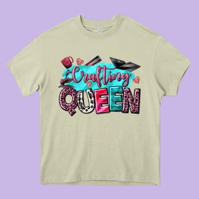 Crafting Queen Heavy Core Tee Designed By Nancycooperartshop