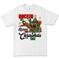 White rockin around the christmas tree Premium Tee - MaliasSmallBusiness