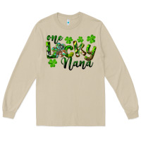 Mushroom St. Patrick's Day One Lucky Nana Long Sleeve Tee - RanaPortraitStore