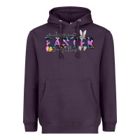 Plum Happy Easter Y'all Heavyweight Hoodie - CowhideDigitalArt