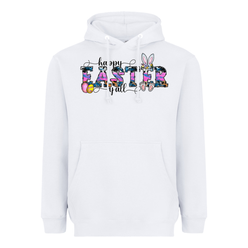 Happy Easter Y'all Heavyweight Hoodie by CowhideDigitalArt | Teevron