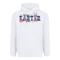 White Happy Easter Y'all Heavyweight Hoodie - CowhideDigitalArt