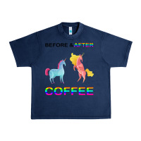 Navy Before After Coffee Urban Heavy Tee - Bettercallsaul