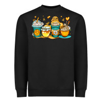 Black honey bee coffee cups Heavyweight Sweatshirt - OliviaCreatesArt