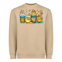 Mushroom honey bee coffee cups Heavyweight Sweatshirt - OliviaCreatesArt
