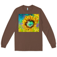 Chestnut sparkling sunflower Long Sleeve Tee - TumblerDesignByShophia