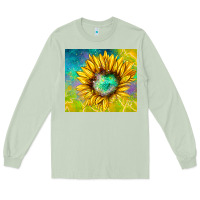 Matcha sparkling sunflower Long Sleeve Tee - TumblerDesignByShophia