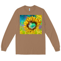 Toasted Coconut sparkling sunflower Long Sleeve Tee - TumblerDesignByShophia