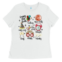 White happy new year Ladies Tee - MaliasSmallBusiness