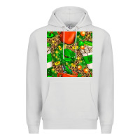 Dove Grey coffee cups st. patrick's day with leopard seamless pattern bbs Premium Hoodie - BundleAndBundleShop